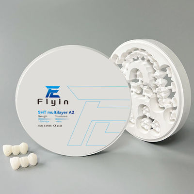 주문 치과 및 실험실 재료 SHT 다층 지르코니아 블록 46% 투명성 online manufacture