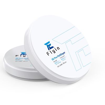 주문 플라잉 신형 인기 판매 Cad 캠 지르코니아 블록 14mm 3D 프로 다층 지르코니아 블록 online manufacture
