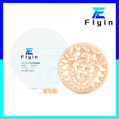3D 프로 다층 지르코니아 블록 CAD CAM 지르코니아 세라믹 블록 치과 재료