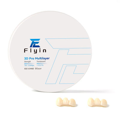 치과 3D 프로 다층 Zirconia Cad Cam 블록 Zirconia 기계 5 년 II 클래스 MFDS