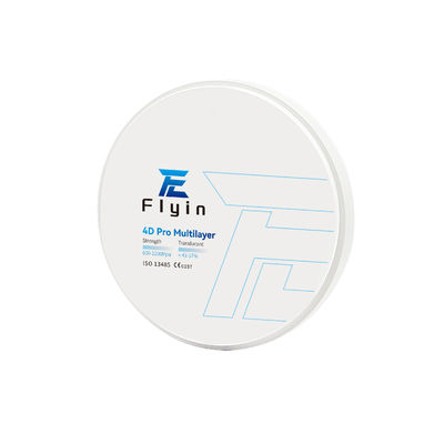 인공 치아 왕관 지르코니아 치아 4D 프로 다층 지르코니아 블록 700-1200 MPA